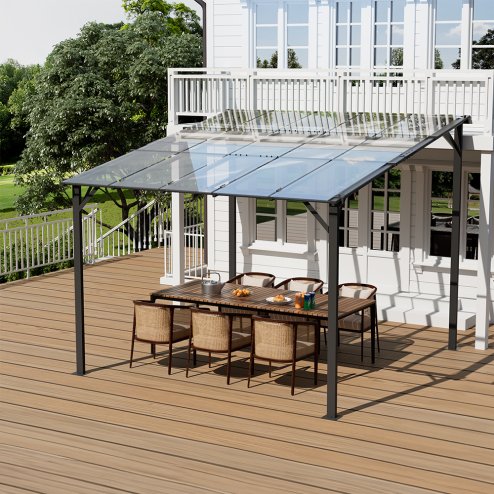 Living and Home Wall-Mounted Canopy 300cm W x 250cm H