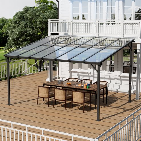Living and Home Wall-Mounted Canopy 420cm W x 250cm H