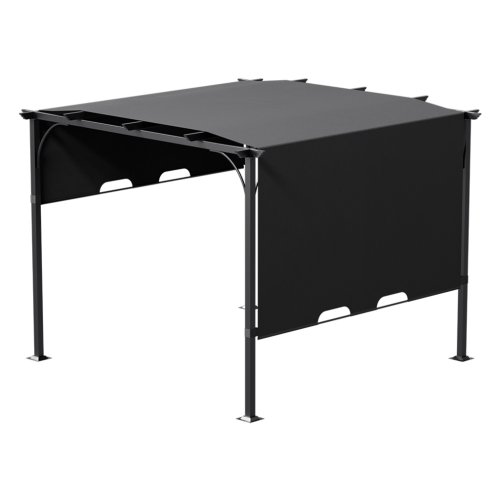 Living and Home 3x3m Outdoor Pergola with Adjustable Canopy