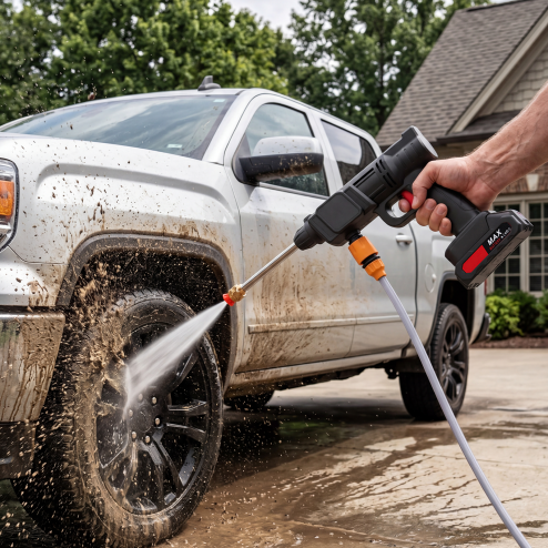 Living and Home Cordless Electric Handheld Pressure Washer Cleaner