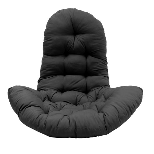 Living and Home Black Hanging Egg Chair Cushion with High Back