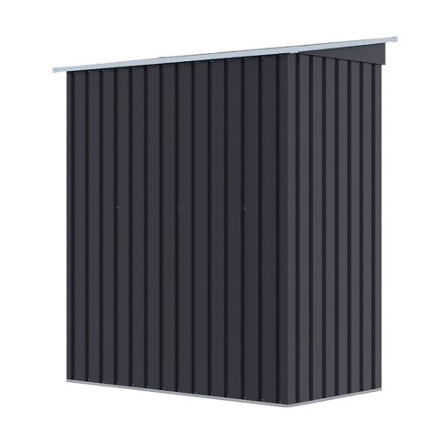 Living and Home 5.38 x 2.89FT Outdoor Metal Storage Shed with Lockable Door