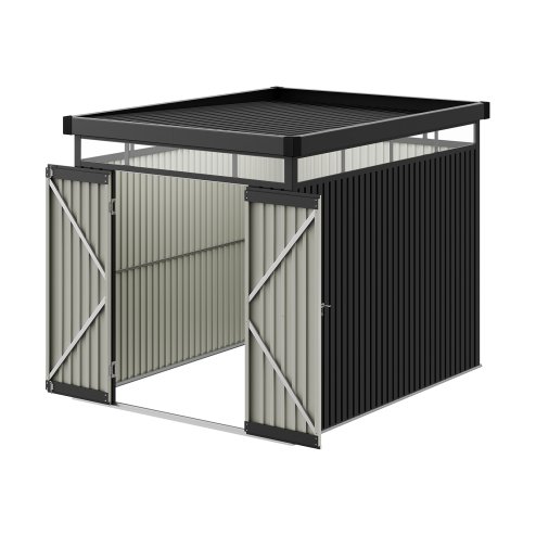 Living and Home 6.56 x 8.46FT Metal Garden Tool Shed