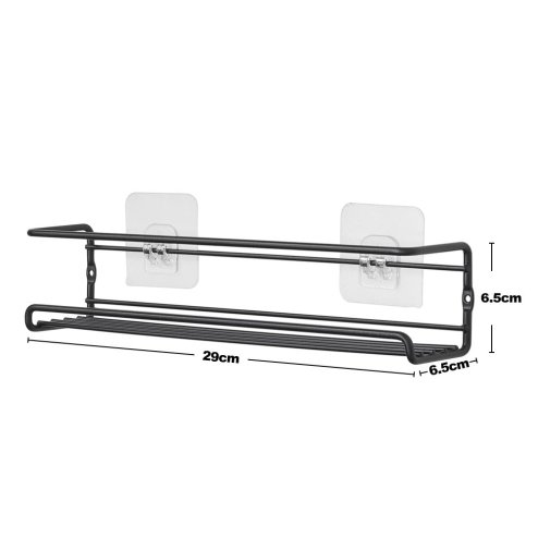 Living and Home Set of 4 Wall Mount Metal Wire Spice Rack