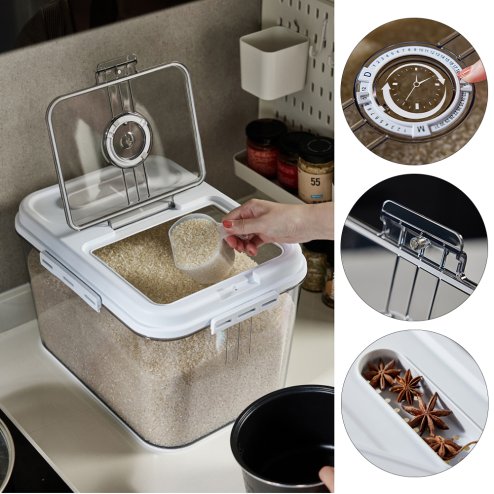 Living and Home 15kg Airtight Food Storage Container