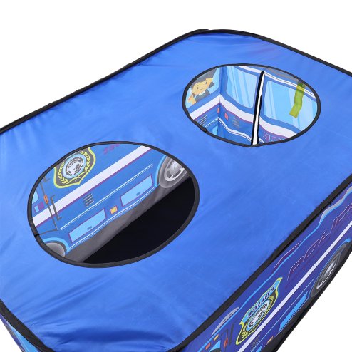 Living and Home Police Truck Foldable Tent Pop Up Kids Playhouse