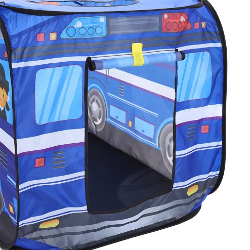 Living and Home Police Truck Foldable Tent Pop Up Kids Playhouse