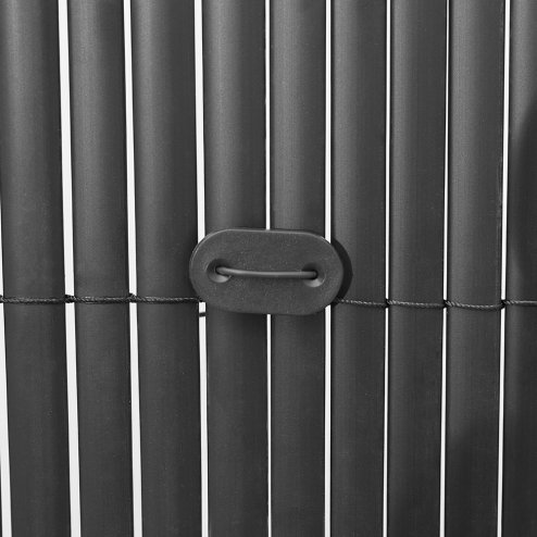 Living and Home 300x180cm PVC Garden Fence Privacy Screening Fence Protective Screen in Dark Grey