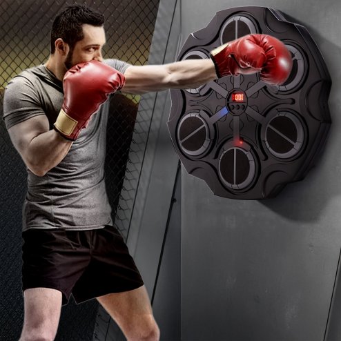 Living and Home 6-Target Music Boxing Machine with LED Light For Kids