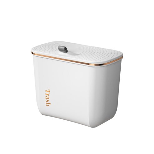 Living and Home Kitchen Bathroom Hanging Waste Bin with Lid 26.6cm W x 14.8cm D x 22cm H
