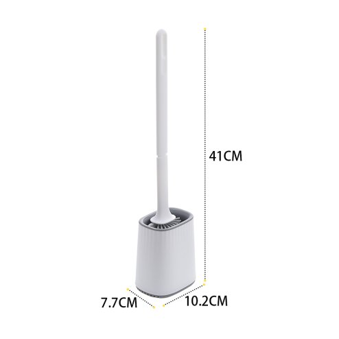 Living and Home Flexible Silicone Toilet Brush and Holder