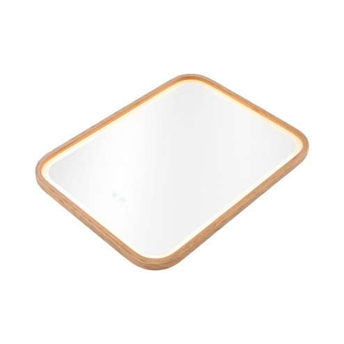 Living and Home Wall-Mounted Bathroom Adjustable LED Vanity Mirror with Demister