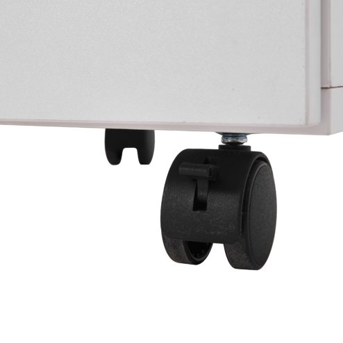 Living and Home White Manicure Table with Dust Collector and Wrist Cushion, 108 cm W x 45 cm D x 78 cm H