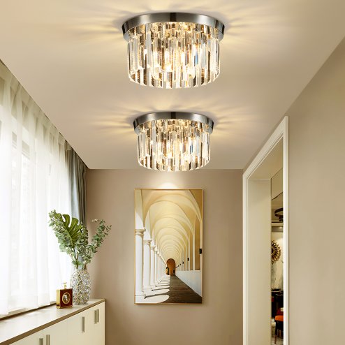 Living and Home Crystal Mount Ceiling Light