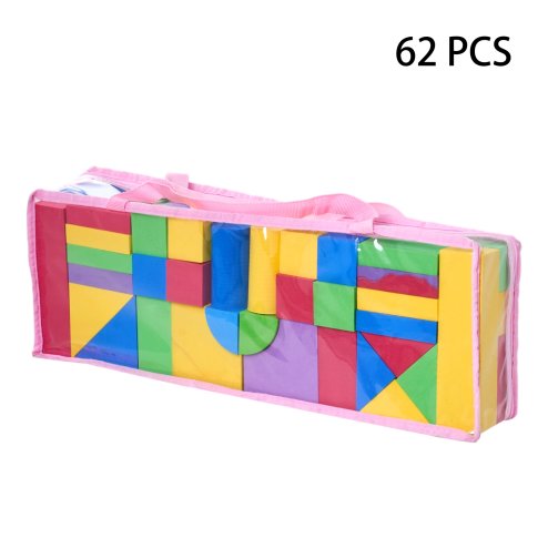 Living and Home 62 Pieces EVA Soft Building Blocks Toy Set for Children