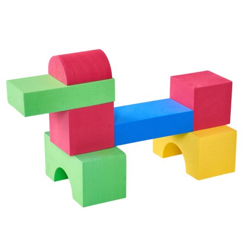 Living and Home 62 Pieces EVA Soft Building Blocks Toy Set for Children