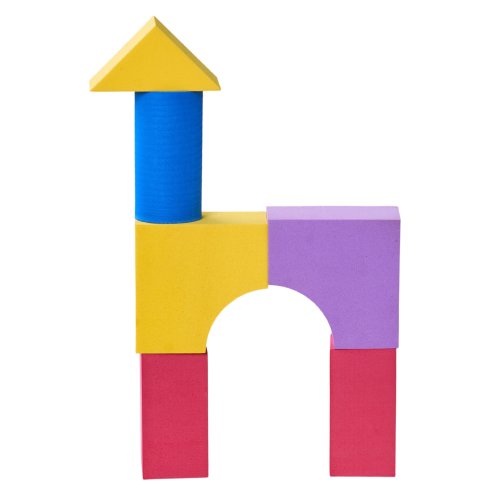 Living and Home 62 Pieces EVA Soft Building Blocks Toy Set for Children