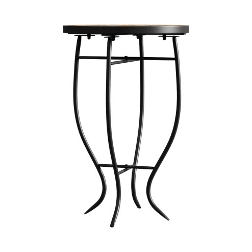 Living and Home Outdoor Mosaic Accent Side Table Plant Stand, 36cm Dia x 54cm H