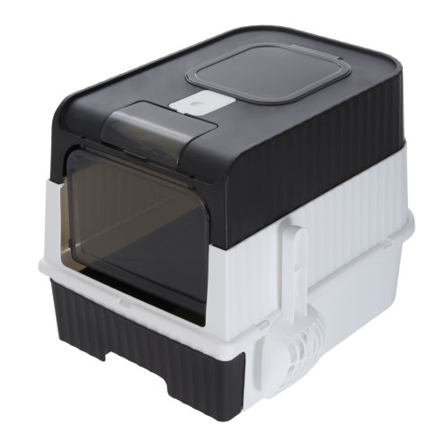 Living and Home Large Enclosed Cat Litter Box with Disinfection Light