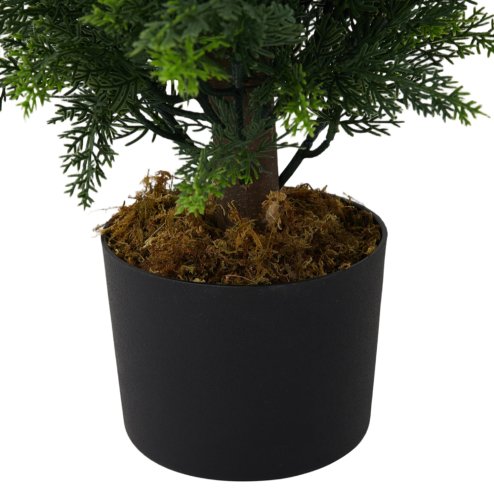 Living and Home 90cm Decorative Artificial Cypress Tree in Pot Indoor Outdoor Decor
