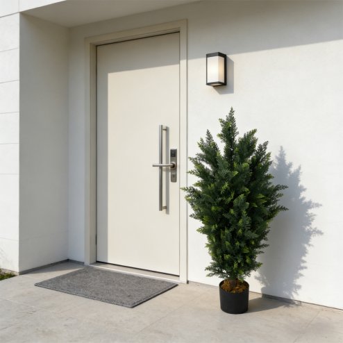 Living and Home 90cm Decorative Artificial Cypress Tree in Pot Indoor Outdoor Decor