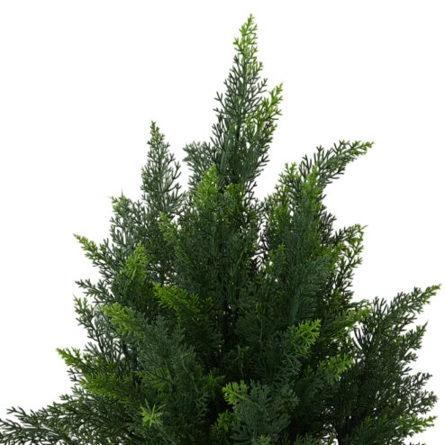 Living and Home 90cm Decorative Artificial Cypress Tree in Pot Indoor Outdoor Decor