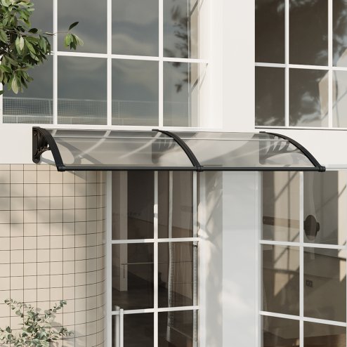 Living and Home Outdoor Door Canopy Window Awning with Drainage Channel