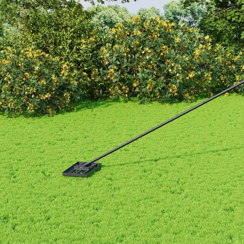 Living and Home Lawn Levelling Rake with 198cm Stainless Steel Handle