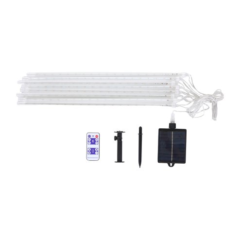 Living and Home Solar-Powered Meteor Shower String Lights with Remote Control