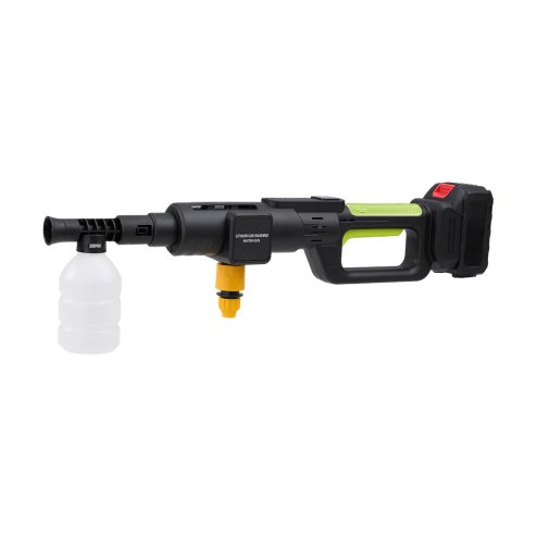 Living and Home 21V Cordless Handheld Pressure Washer Cleaner with 2 Batteries, Green+Black