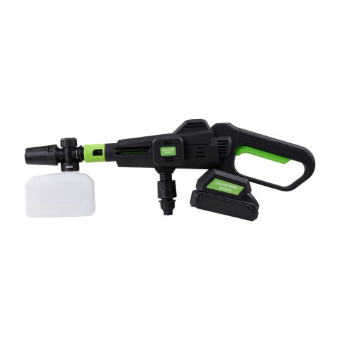 Living and Home 21V Cordless Handheld Pressure Washer Cleaner with 2 Batteries, Green+Black