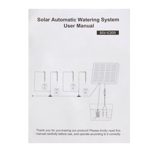 Living and Home Solar-Powered Garden Automatic Watering System Drip Irrigation Kit