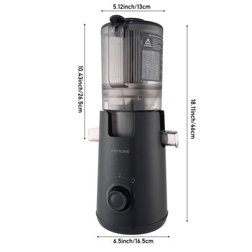 Living and Home 300W Cold Press Juicer Slow Masticating Machine