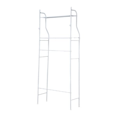 Living and Home 2-Tier Freestanding Over Toilet Storage Rack, 68cm W x 25cm D x 160cm H