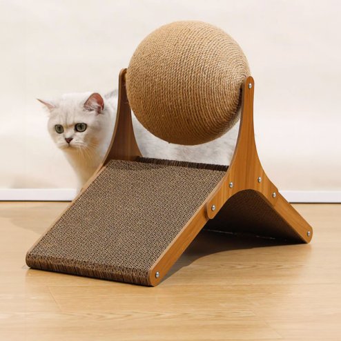 Living and Home Cat Scratching Boards with Sisal Ball Pet Toy