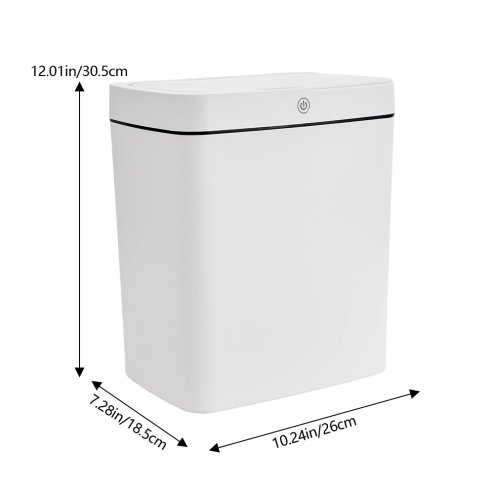 Living and Home 15L Battery Powered Automatic Motion Sensor Rubbish Bin, 3 Opening Modes