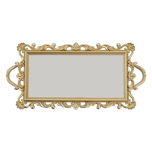 Living and Home Mirror Base Serving Tray