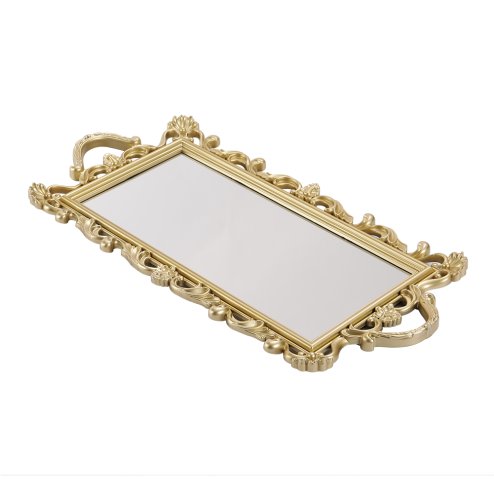 Living and Home Mirror Base Serving Tray
