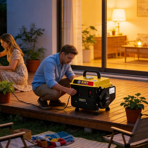 Living and Home 720W Portable 2-Stroke Petrol Inverter Generator