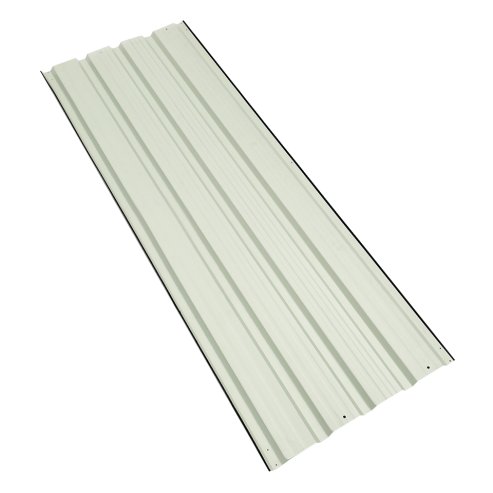 Living and Home 12Pcs Metal Corrugated Roofing Sheets, 0.27mm H x 129cm W x 45cm D, Black