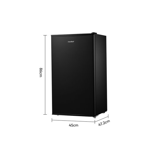 93L Under-Counter Fridge with Cooler Box - Black, Rapid-Chill Compartment, 5-Star Energy, Reversible Door