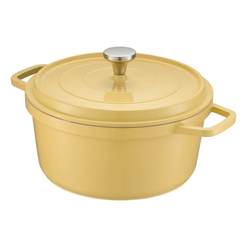 Living and Home 2.75 L Enameled Dutch Oven with Dual Handles and Lid