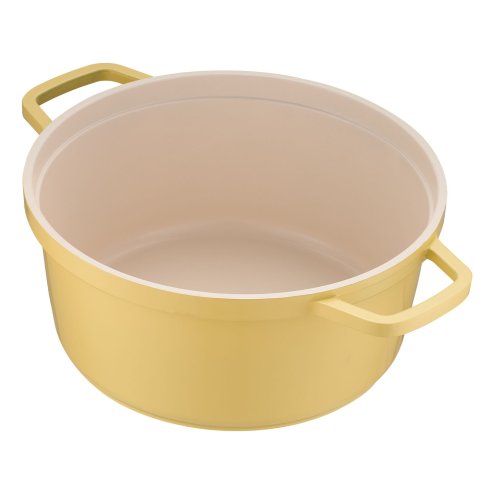 Living and Home 2.75 L Enameled Dutch Oven with Dual Handles and Lid