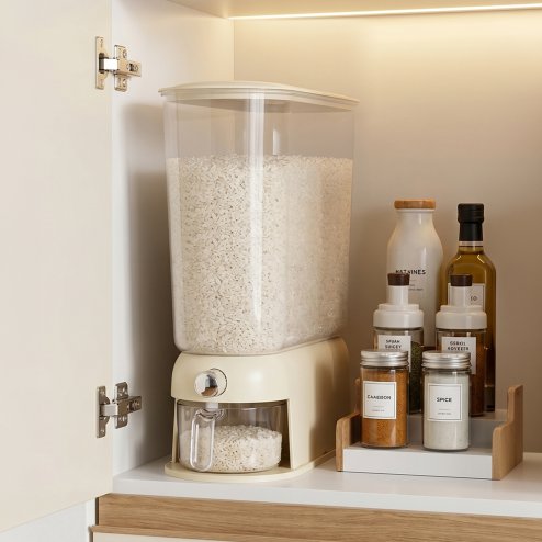 Grain Dispenser Storage Container, 12.4cm (W) x 38.4cm (D) x 46.3cm (H)