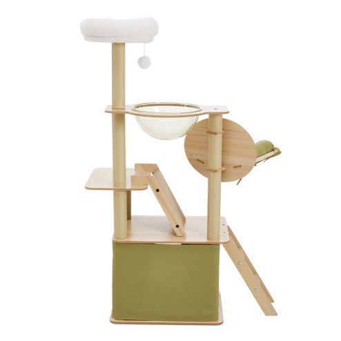 Living and Home Luxurious Cat Tower Set with Scratching Board