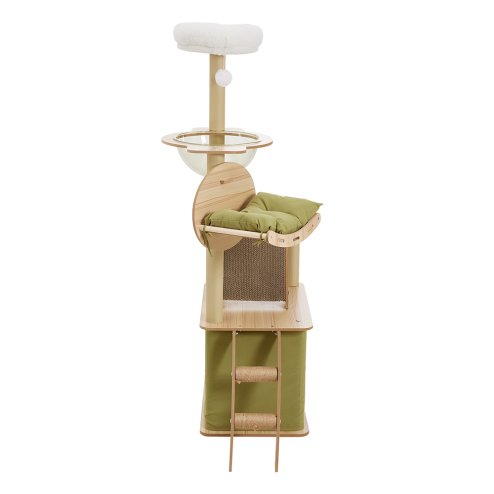 Living and Home Luxurious Cat Tower Set with Scratching Board