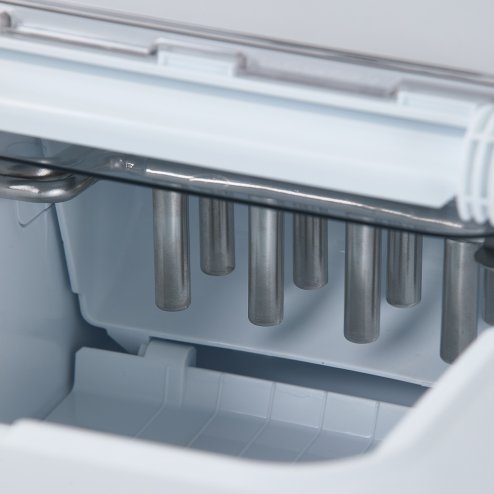 Ice Maker Machine with Ice Scoop & Basket, 1.3L Water Tank