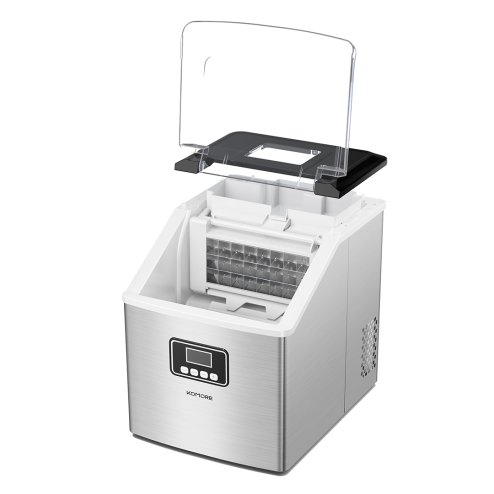 20KG Countertop Ice Maker Machine with 2.2L Water Tank, Self Cleaning, 24H Timer