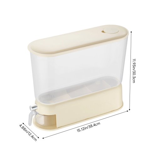 Living and Home 5KG Capacity Grain Dispenser Storage Container