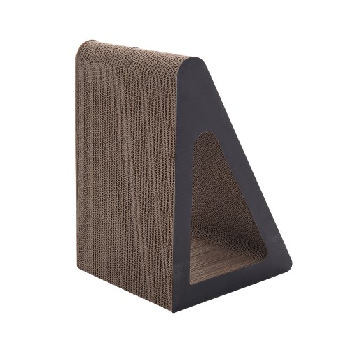 Living and Home Triangle Cat Scratching Post with Bell Ball